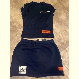 Heron Preston 2 piece skirt